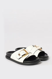 Elisabetta Franchi Bambina Sandali Slide con Maxi Fibbia F4A2-E0600-0092A257 BUTTE/BLAC