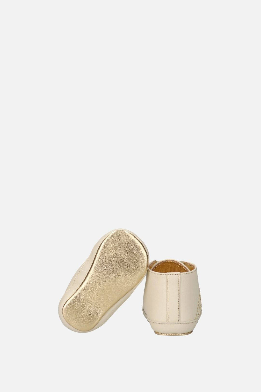 Elisabetta Franchi Bambina Scarpine Alte con Lacci In Raso F0A9-E0614-1731138- MILK