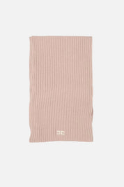 Elisabetta Franchi Bambina Sciarpa In Maglia a Coste con Logo EFSC007CFL143.C270