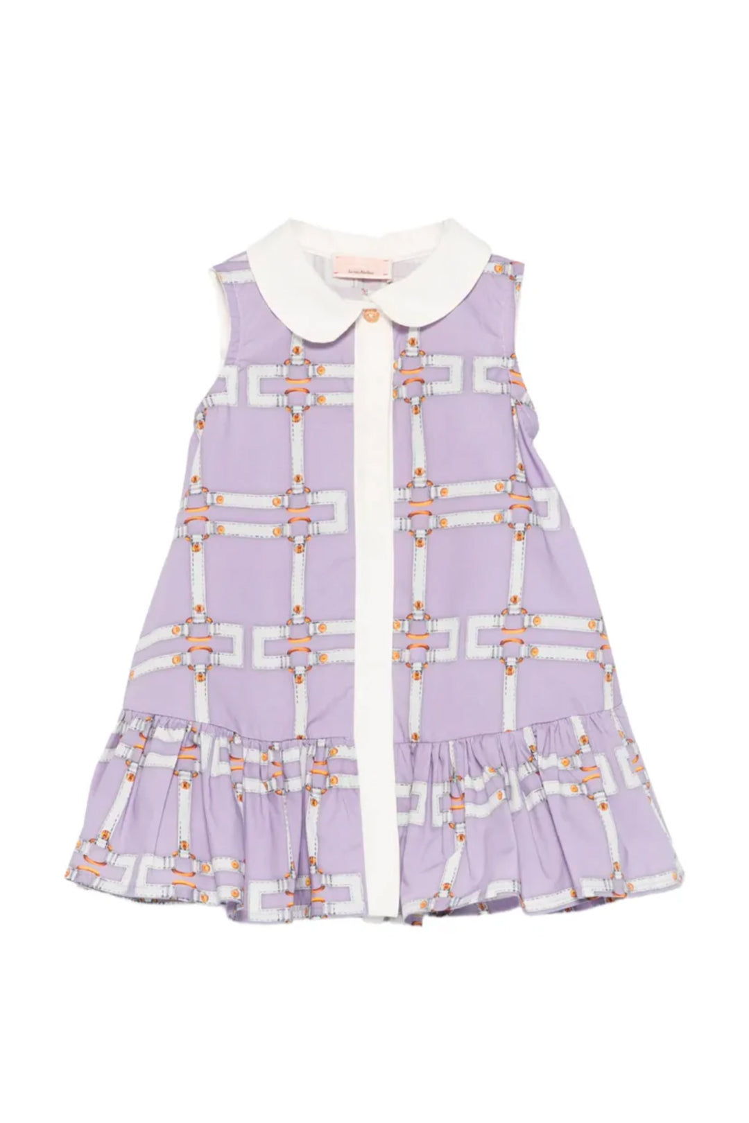 Elisabetta Franchi Bambina Set Bambina Abito e Pantaloncini con Motivo Catena ENAB0740CAE06.D881