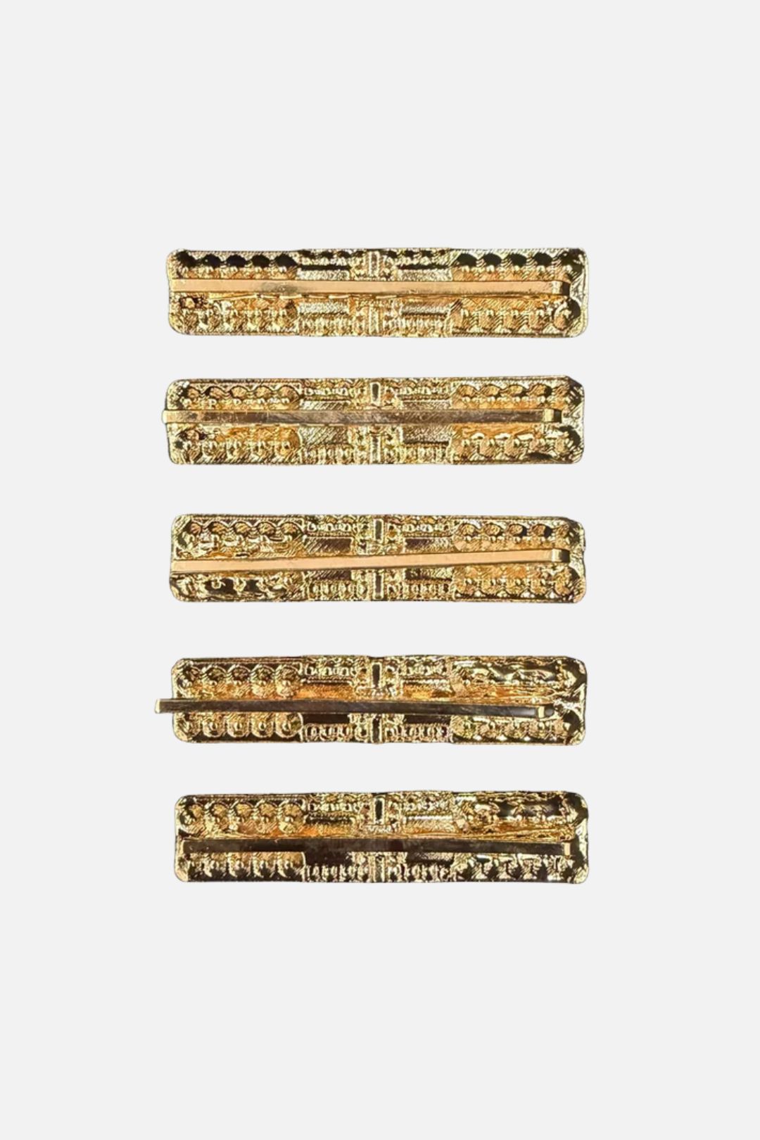 Elisabetta Franchi Bambina Set Di 5 Fermagli Oro con Logo e Strass EFAV104C00003.2199