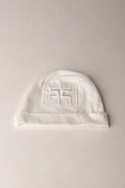 Elisabetta Franchi Bambina Set Tutina con  Bavaglino e Cappellino Logo ENKT0640JF054.0004
