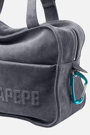 Patrizia Pepe Shopper In Camoscio con Logo 2B0125 L152 BLUISH GRAY