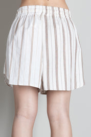 Vicolo Shorts a Righe con Coulisse TAB2898 NATURALE