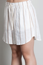 Vicolo Shorts a Righe con Coulisse TAB2898 NATURALE