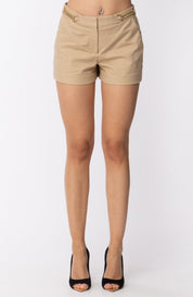 Michael Kors Shorts con Catene Dorate MS83GZ7C64 KAKI