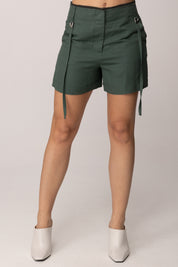 Patrizia Pepe Shorts con Cinghiette 2P1760 A052 ALGAE GREEN