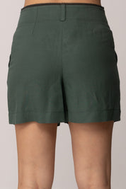 Patrizia Pepe Shorts con Cinghiette 2P1760 A052 ALGAE GREEN