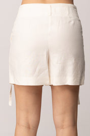 Patrizia Pepe Shorts con Cinghiette 2P1760 A052 PEARL IVORY