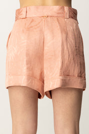 Twin-set Shorts con Motivo Jacquard e Cintura 251TT2173 DUSTY CORAL
