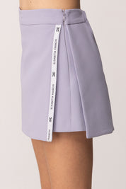 Elisabetta Franchi Bambina Shorts Effetto Gonna con Nastri Logati Applicati EFBE0800GA022.8125