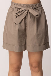 Khloe Femme Shorts In Cotone con Fusciacca 26149 SABBIA