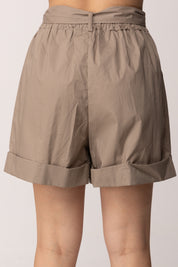 Khloe Femme Shorts In Cotone con Fusciacca 26149 SABBIA
