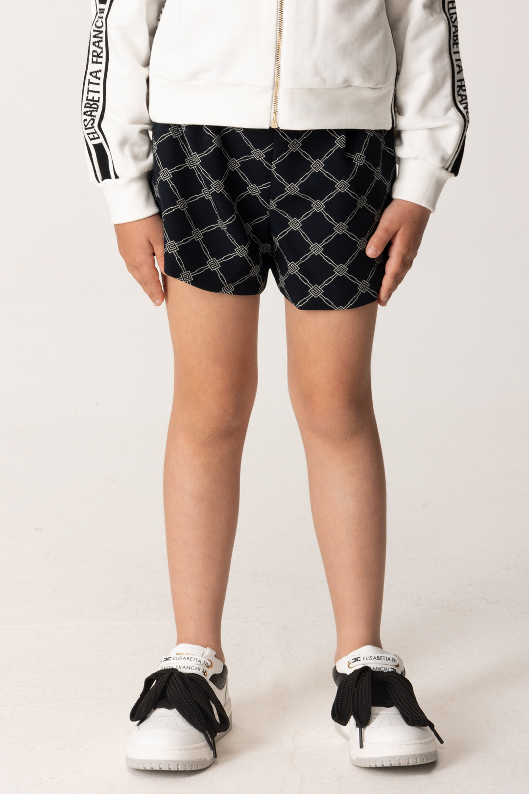 Elisabetta Franchi Bambina Bambina Shorts In Crepe Stampa Elisabetta Franchi Bambina Bambina Shorts In Crepe Stampa