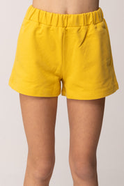 Elisabetta Franchi Bambina Shorts In Felpa con Tasca Logo Cc Sul Retro EFBE0830FF002.2115