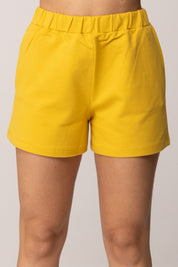 Elisabetta Franchi Bambina Shorts In Felpa con Tasca Logo Cc Sul Retro EFBE0830FF002.2115