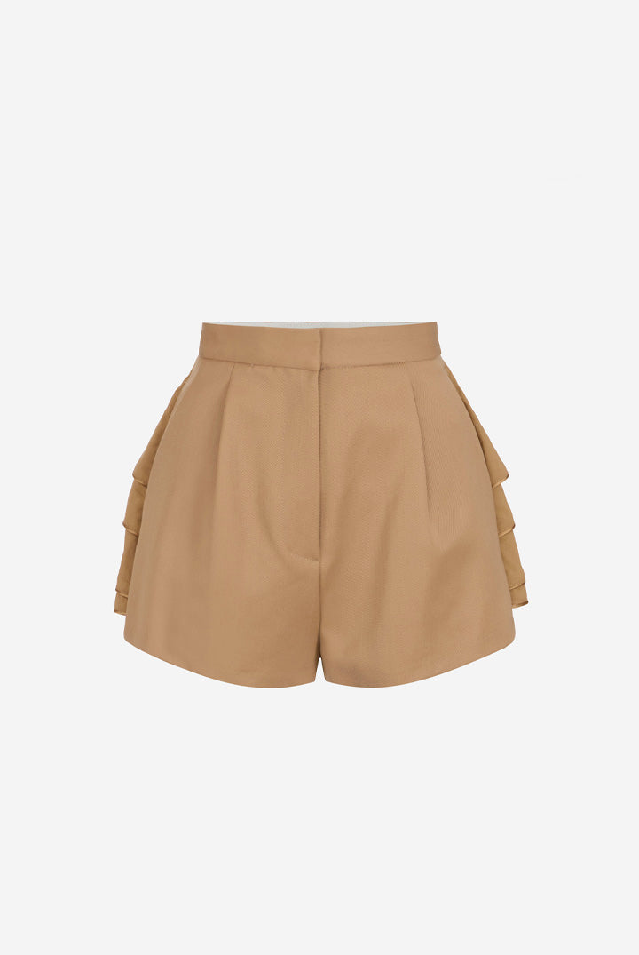 Elisabetta Franchi Shorts In Gabardina con Balz SH00567E2 DAINO