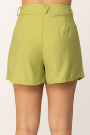 Khloe Femme Shorts In Misto Lino a Vita Alta
 IGUANA