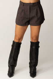 Patrizia Pepe Shorts Sartoriali con Passanti 2P1701 A646 WARM BEIGE CHIN–