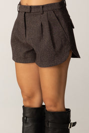 Patrizia Pepe Shorts Sartoriali con Passanti 2P1701 A646 WARM BEIGE CHIN–