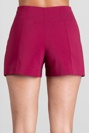 Patrizia Pepe Shorts Sartoriali con Pieghe 8P0532 A6F5 MARTIAN BURGUNDY
