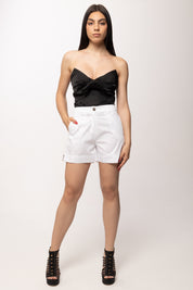Hanita Shorts Sartoriali con Risvolto H.P1633.4597 BIANCO