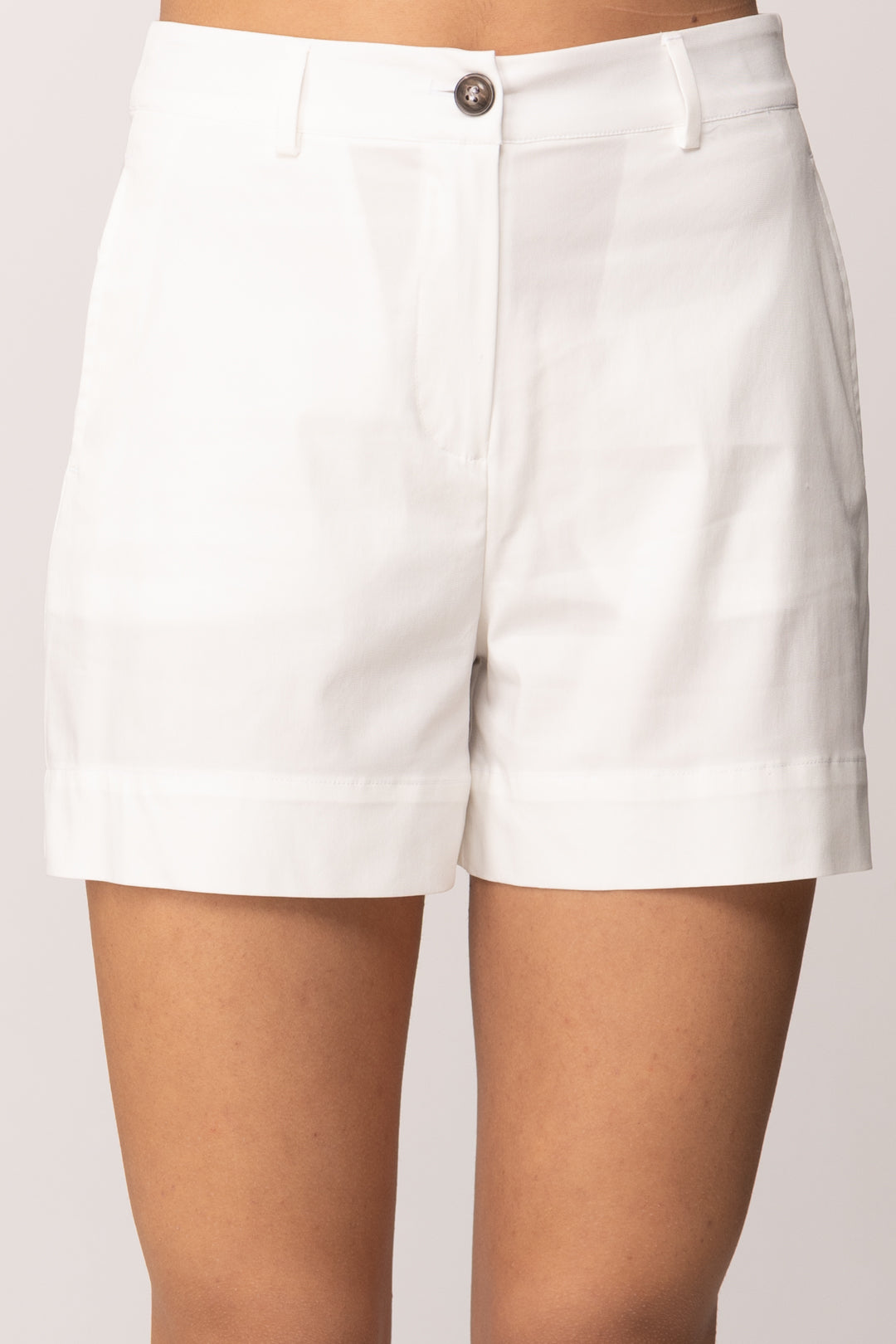 Hanita Shorts Sartoriali con Risvolto H.P1663.4573 PANNA