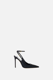 Elisabetta Franchi Slingback In Nappa con Allacciatura Incrociata SA46L67E2 NERO