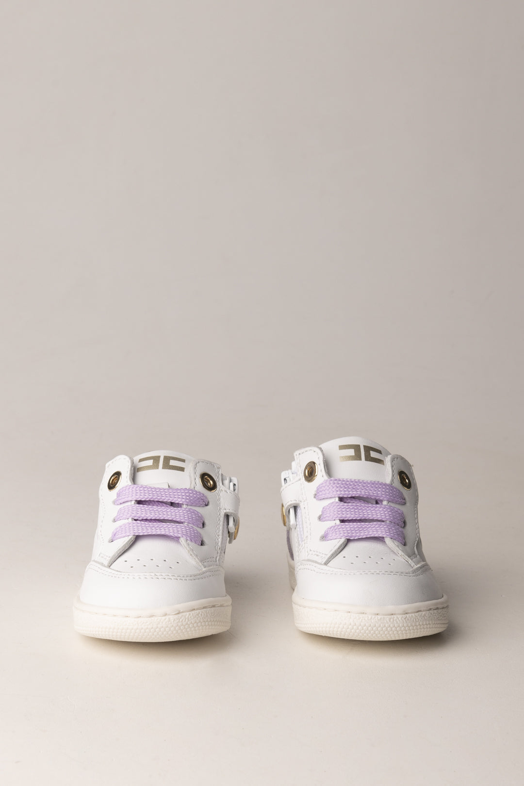 Elisabetta Franchi Bambina Sneaker Bassa con Lacci Lilla F1A9-E0498-1331B076 IVO WHI/LI