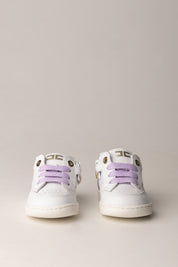 Elisabetta Franchi Bambina Sneaker Bassa con Lacci Lilla F1A9-E0498-1331B076 IVO WHI/LI