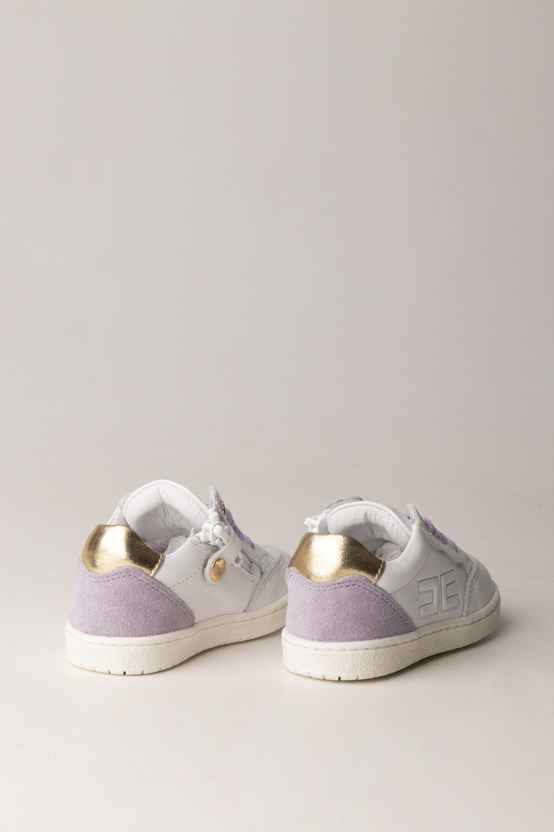 Elisabetta Franchi Bambina Sneaker Bassa con Lacci Lilla F1A9-E0498-1331B076 IVO WHI/LI