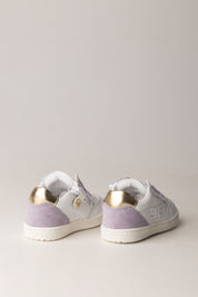 Elisabetta Franchi Bambina Sneaker Bassa con Lacci Lilla F1A9-E0498-1331B076 IVO WHI/LI