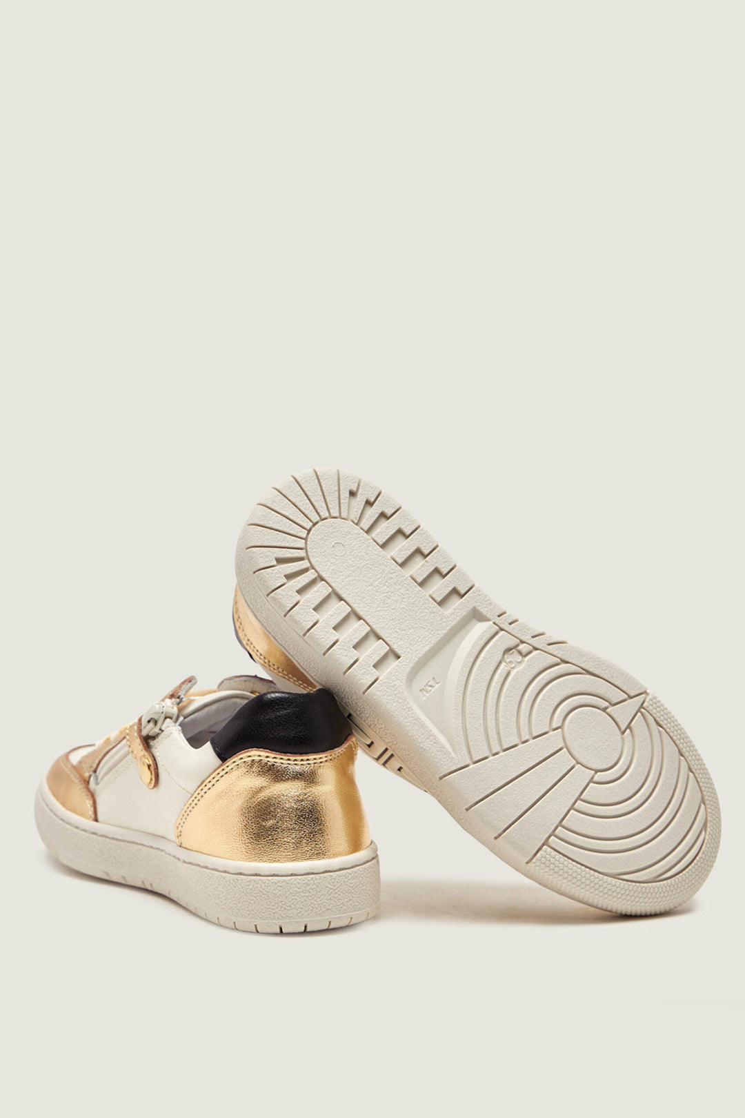 Elisabetta Franchi Bambina Sneaker con Inserti Metallici e Logo F1A9-E0496-0092B070 GOLD/BUTTE