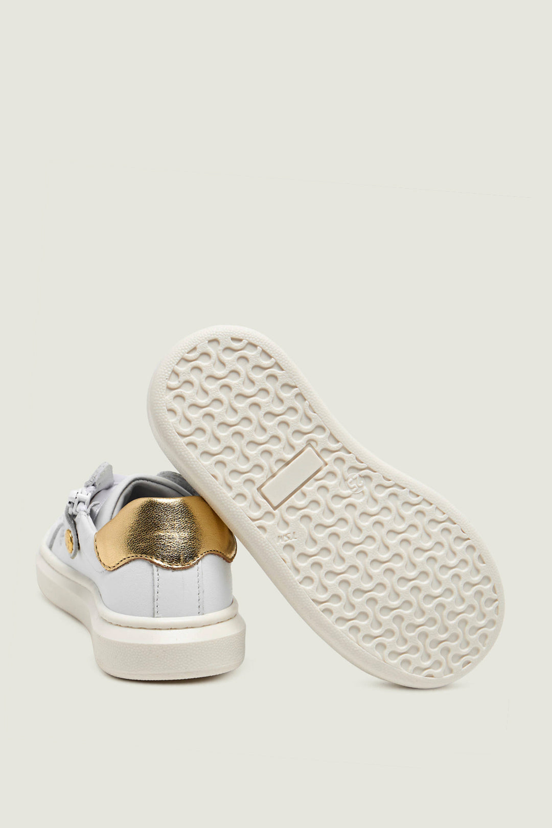 Elisabetta Franchi Bambina Sneaker con Logo e Dettagli Dorati F1A9-E0490-0092B093 IVO WHIT/G