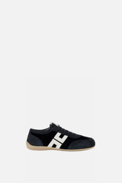 Elisabetta Franchi Sneaker In Nappa con Inserti In Velluto SA03G66E2 NERO