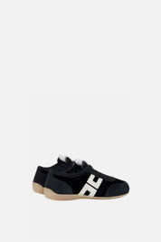 Elisabetta Franchi Sneaker In Nappa con Inserti In Velluto SA03G66E2 NERO