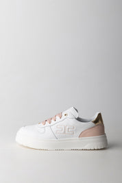 Elisabetta Franchi Bambina Sneakers Basse con Dettagli a Contrasto F4A9-E0523-0092B078 IVO WHI/PI