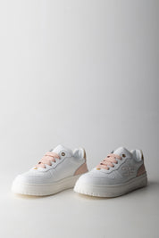 Elisabetta Franchi Bambina Sneakers Basse con Dettagli a Contrasto F4A9-E0523-0092B078 IVO WHI/PI