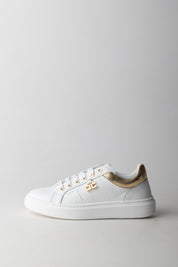 Elisabetta Franchi Bambina Sneakers Basse con Logo F4A9-E0506-0092B093 IVO WHIT/G