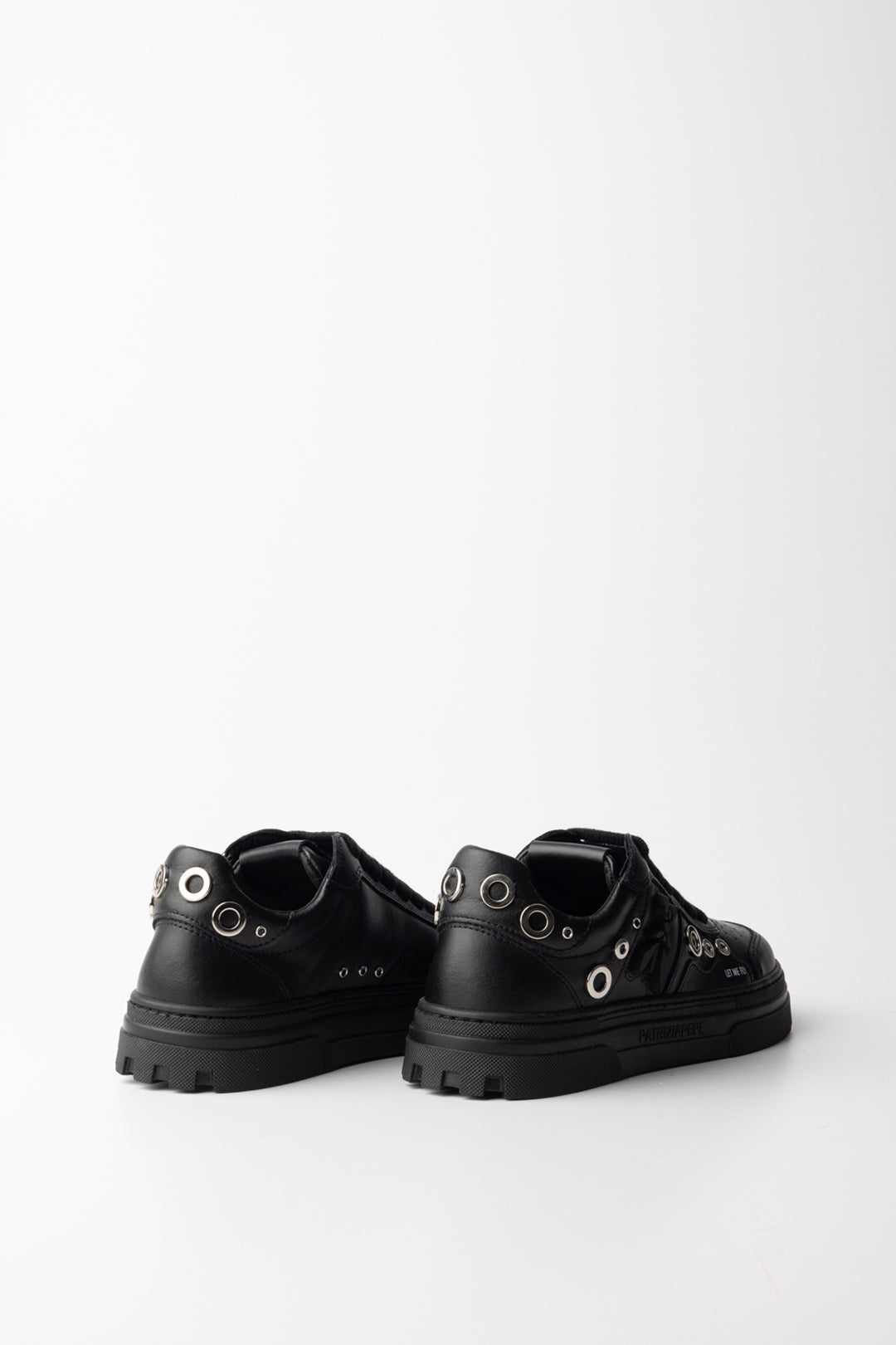 Patrizia Pepe Donna Sneakers con Inserti Eyelets 2Z0082 L084 NERO