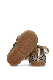 Elisabetta Franchi Bambina Sneakers Maculate con Dettagli Metal Golf F1A9-E0492-1917X673 BEIGE/GOLD