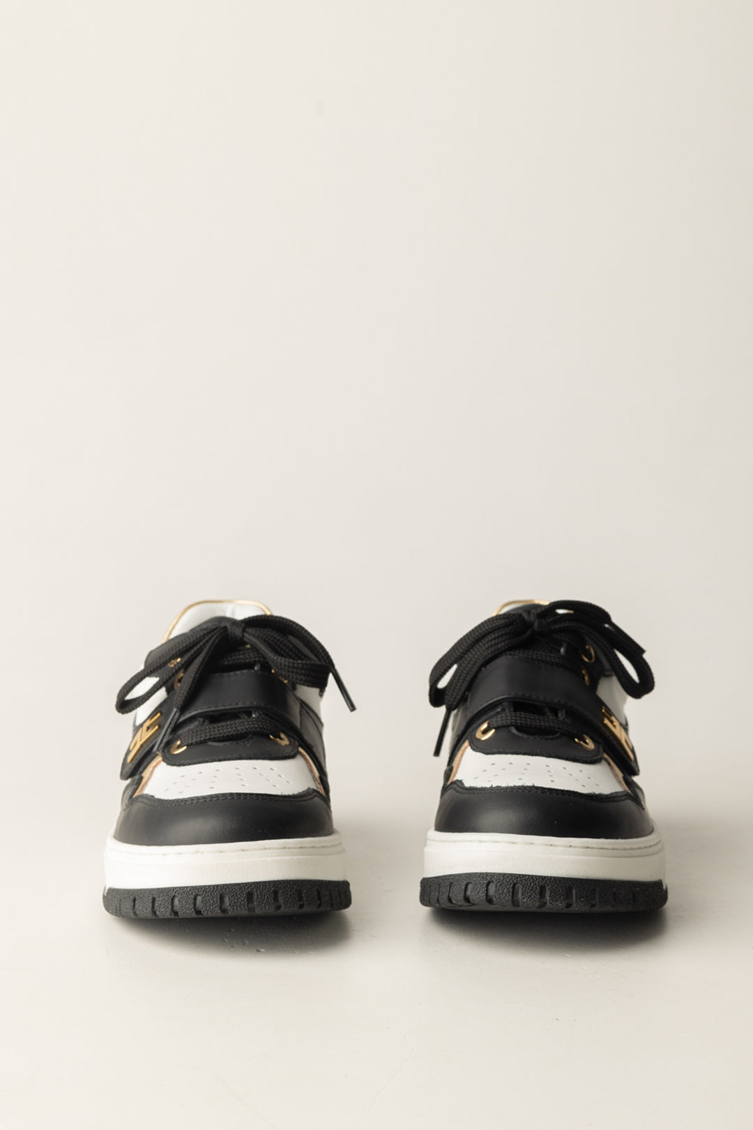 Elisabetta Franchi Bambina Sneakers Multicolore con Logo F4A9-E0344-1251A780 BLACK/IVORY