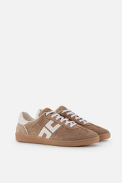 Elisabetta Franchi Sneakers Scamosciate con Logo Cc SA61G61E2 ARGILLA/AVORIO
