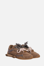Pinko Sneakers Yulia In Pelle e Tessuto SS0185P076L72 MORO
