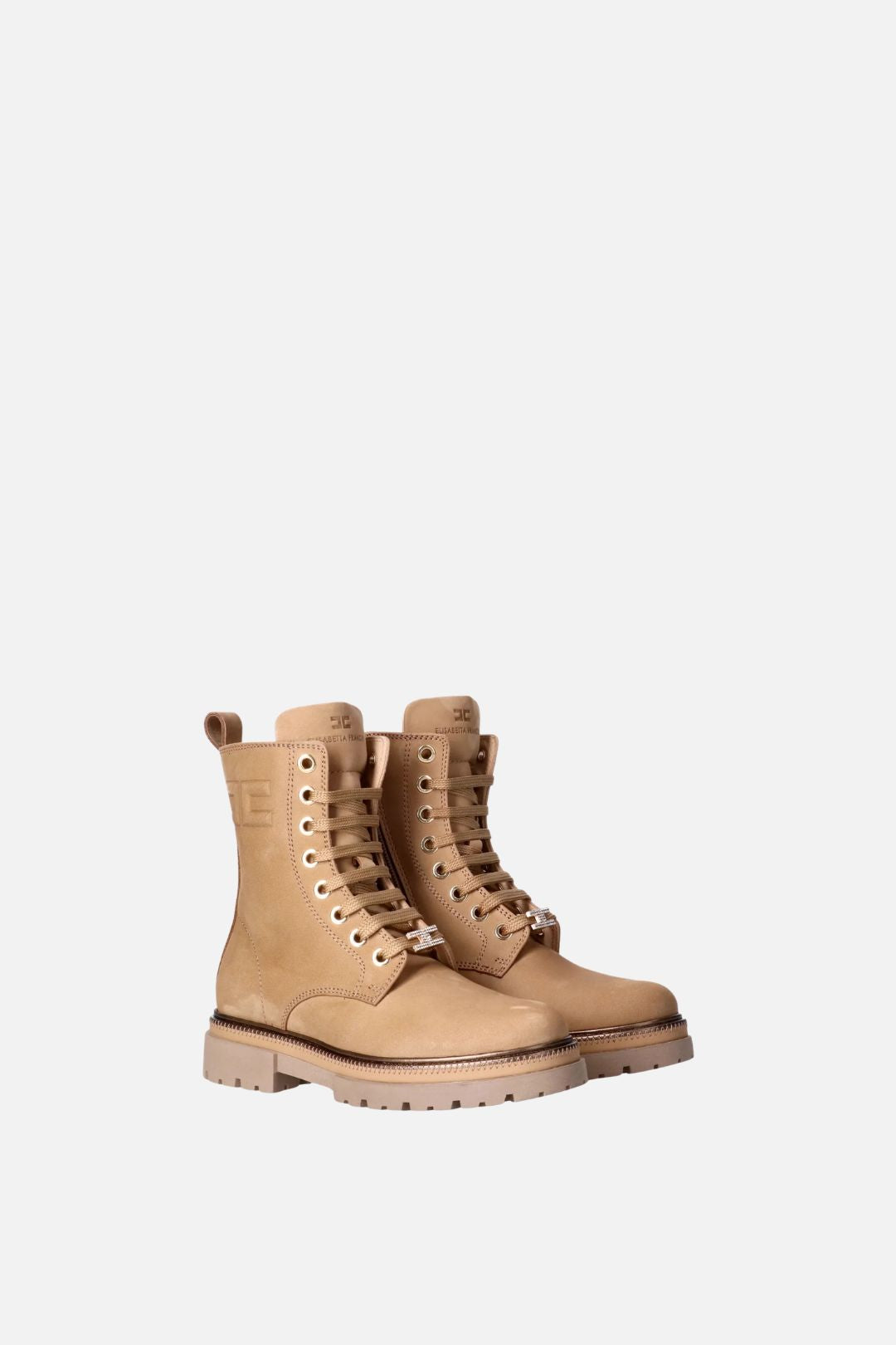 Elisabetta Franchi Bambina Stivaletti Anfibi con Cristalli F4A5-E0705-0124C031 DAINO