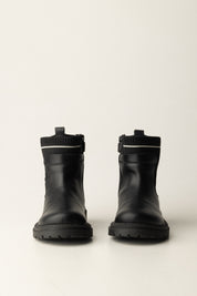 Elisabetta Franchi Bambina Stivaletti con Logo In Maglia F1A5-E0391-1316930- BLACK