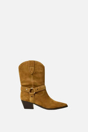 Twin-set Stivaletti Cow Boot In Pelle Scamosciata 262TCP126 OAK