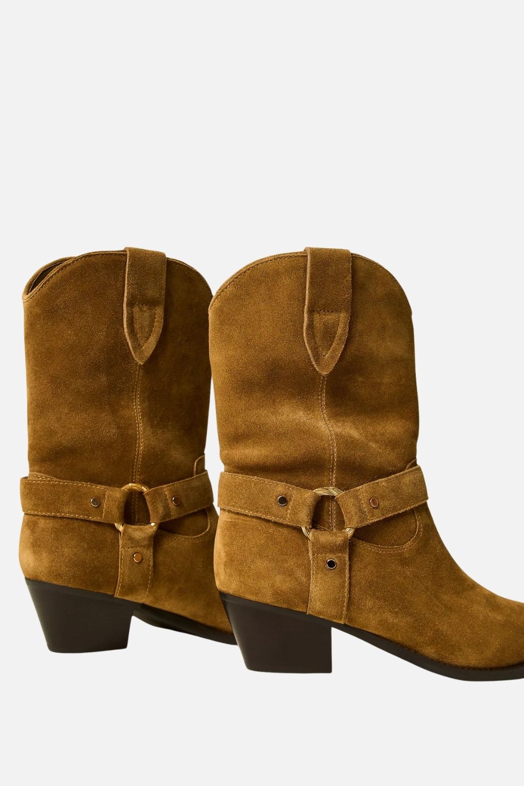 Twin-set Stivaletti Cow Boot In Pelle Scamosciata 262TCP126 OAK