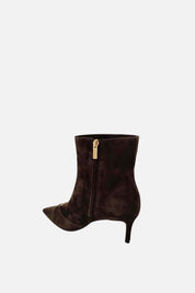 Twin-set Stivaletti In Pelle con Logo 262TCP01G DARKNESS BROWN