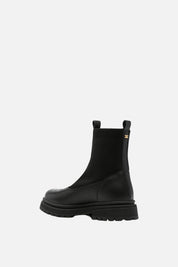 Elisabetta Franchi Bambina Stivaletti Sock Boot con Inserti e Logo Goffrato F4A5-E0713-1316999- NERO
